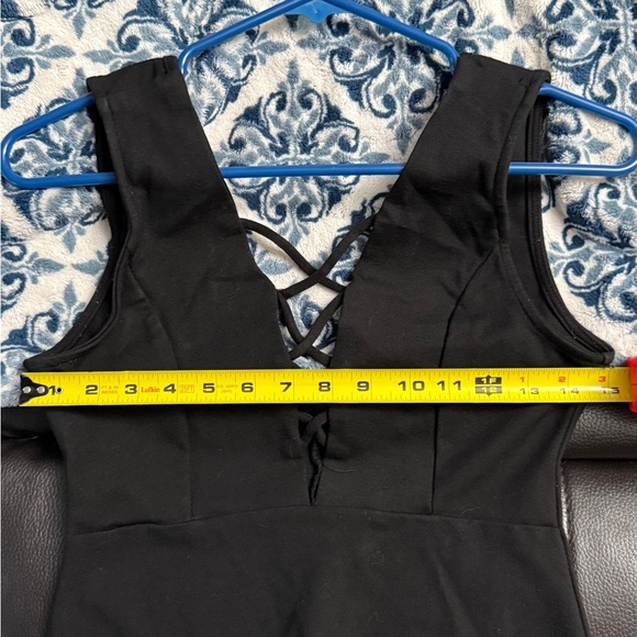 Iris Sz M Women’s Punk Black Sleeveless Top - Picture 5 of 12